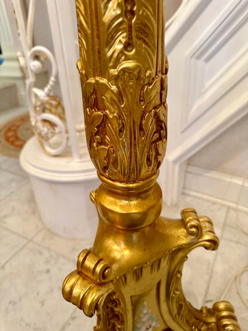 シリック 高さ200cm SILIK イタリア フロアランプ金箔 ゴールド