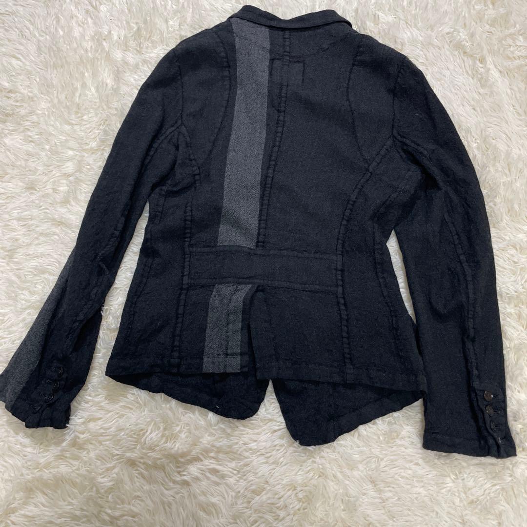 ワイズ レッドレーベル 08AW ウール縮絨アシンメトリーナポレオンジャケット