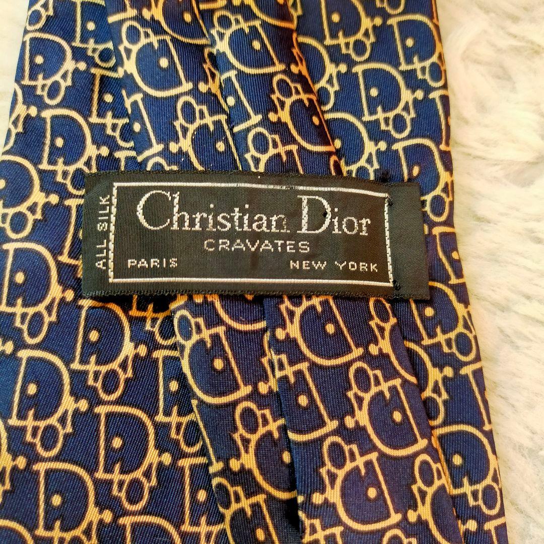 Christian Dior ネクタイ ロゴプリント シルク