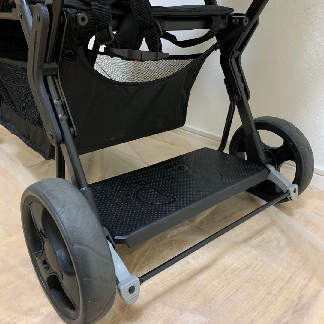 Nebio Amitie 二人乗りベビーカー ブラック