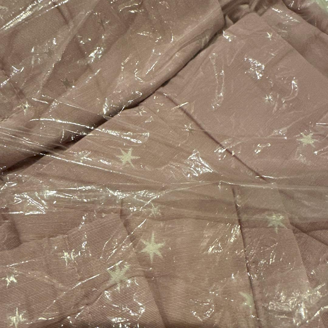 クリーニング済み　　フジエテキスタイル　カーテン　ピンク色　星柄