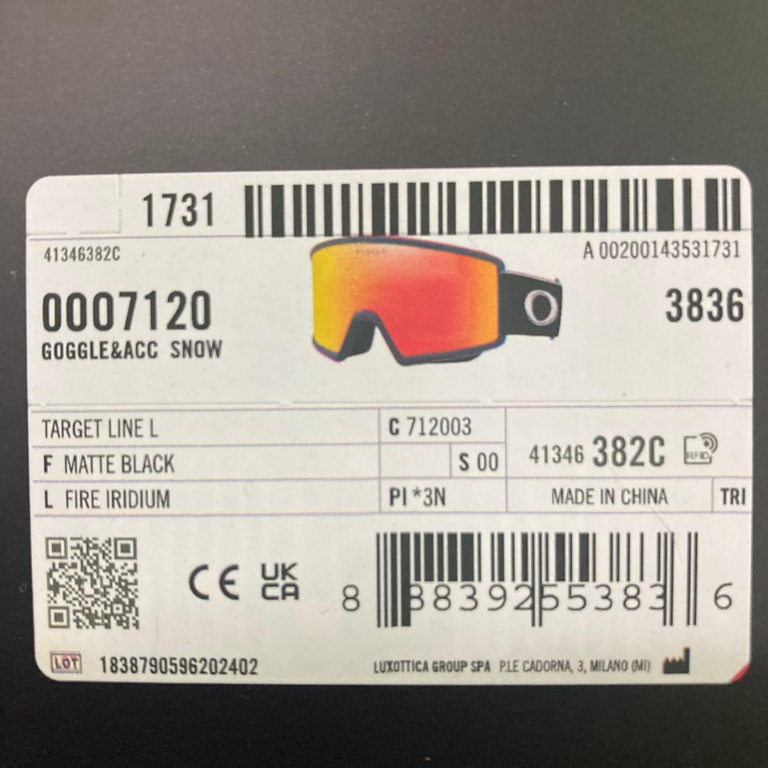 新品未使用　オークリーゴーグル　ターゲットライン　ゴーグル　スノーボードゴーグル