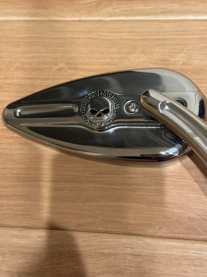 ウィリースカルG ハーレー純正ミラー　純正オプション品　バイクミラー　クローム