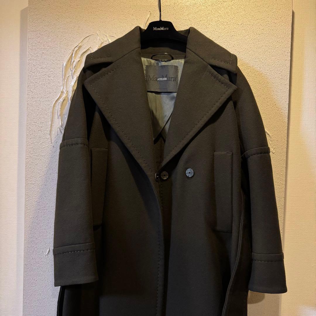 Max Mara マックスマーラ　アトリエ　Atelier ロングコート　カーキ