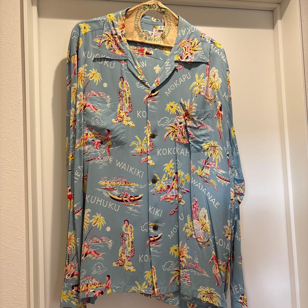 SUN SURF サンサーフ　フラガール　アロハシャツ長袖