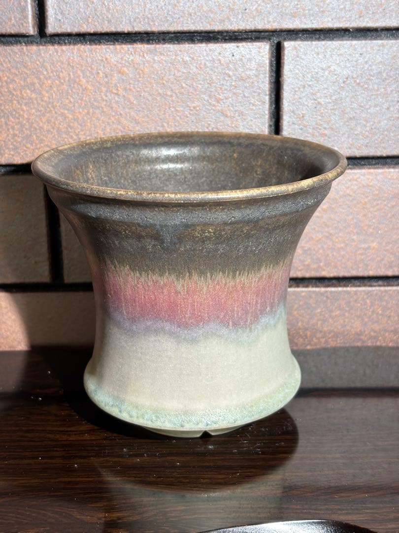 中川智治　植木鉢　作家鉢　陶器鉢