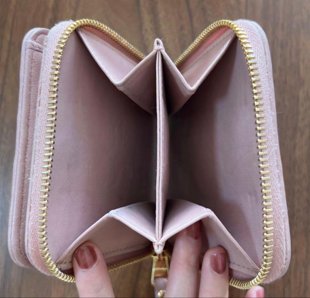 MIU MIU ミュウミュウ マテラッセ 財布 二つ折り財布 ピンク