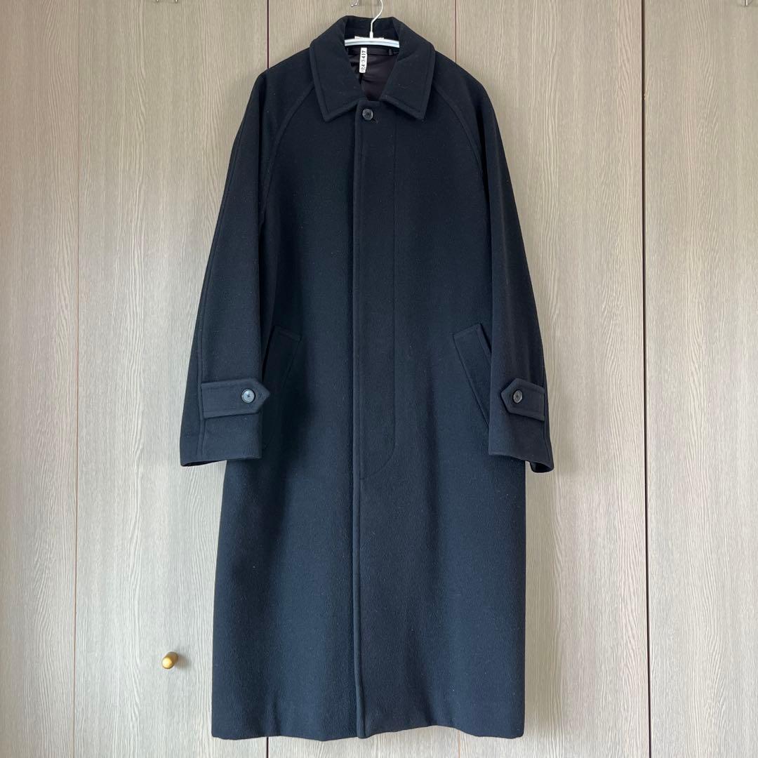AURALEE 21AW サイズ1 カシミアウール モッサー ステンカラーコート