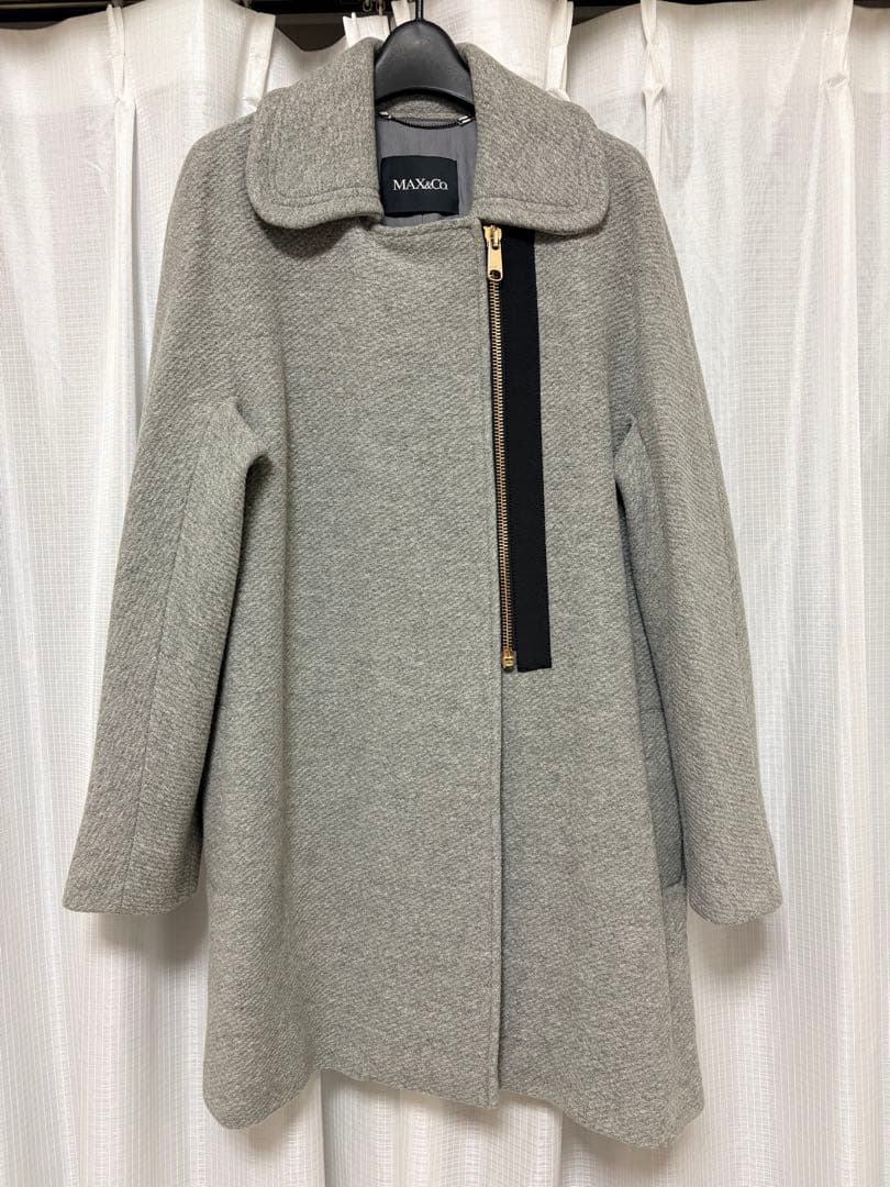 最終価格★【極美品】Max&co グレー　ウールコート　サイズ40