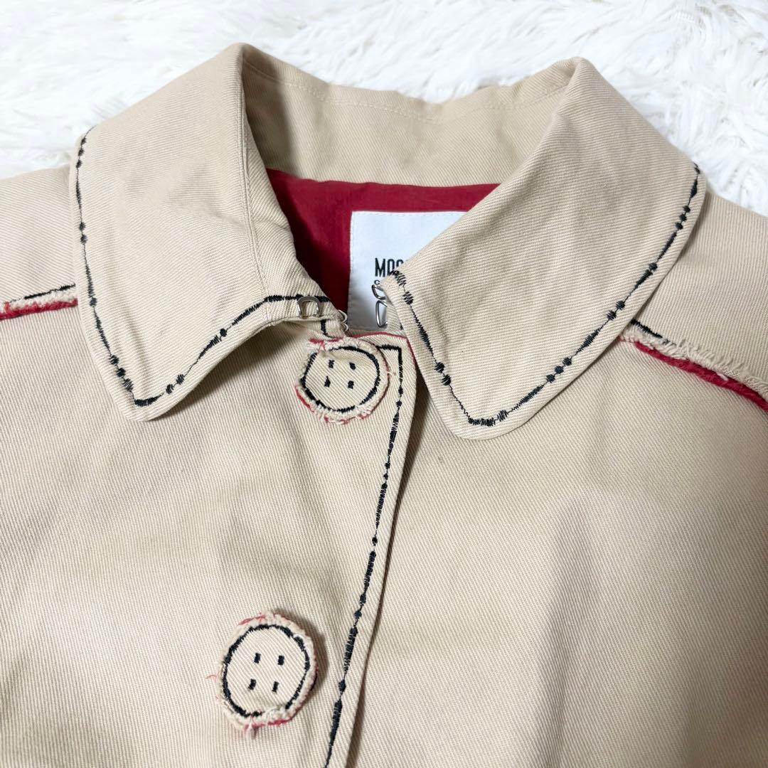 MOSCHINO CHEAP & CHIC＊ステッチデザイントレンチコート 42