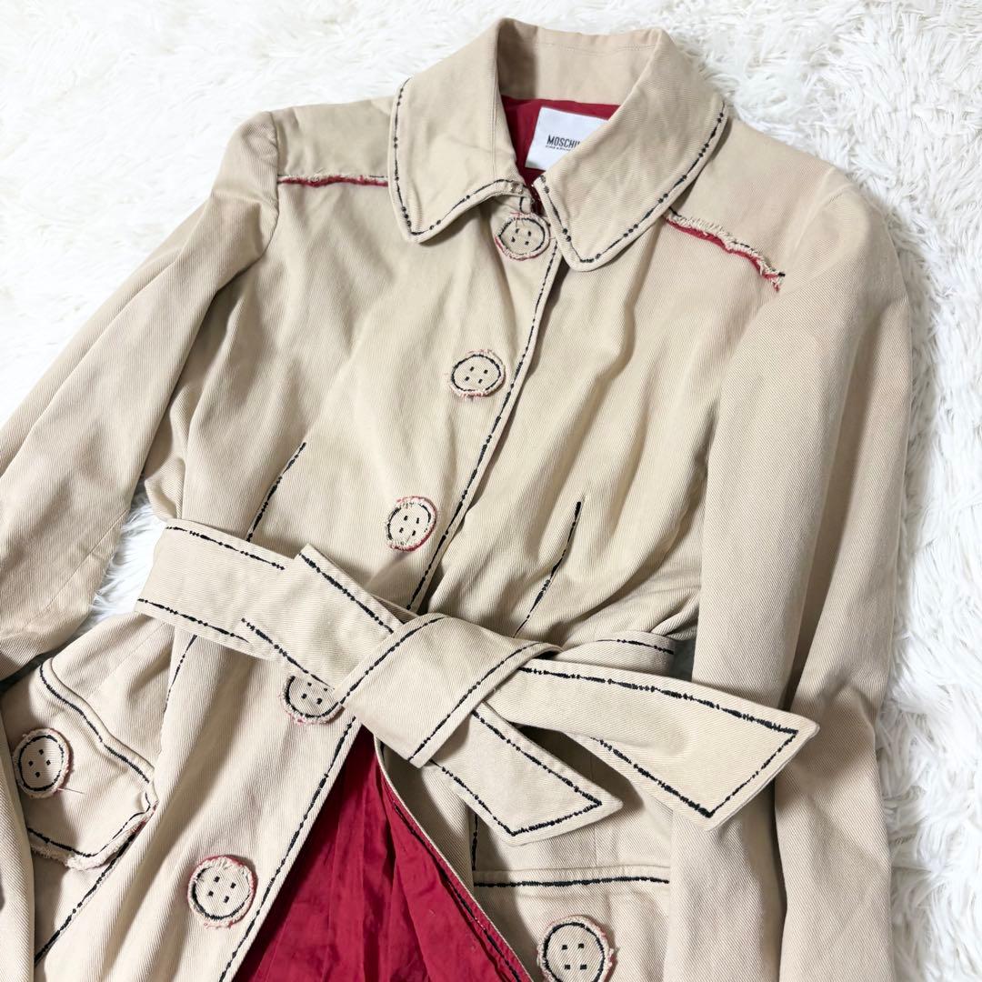 MOSCHINO CHEAP & CHIC＊ステッチデザイントレンチコート 42