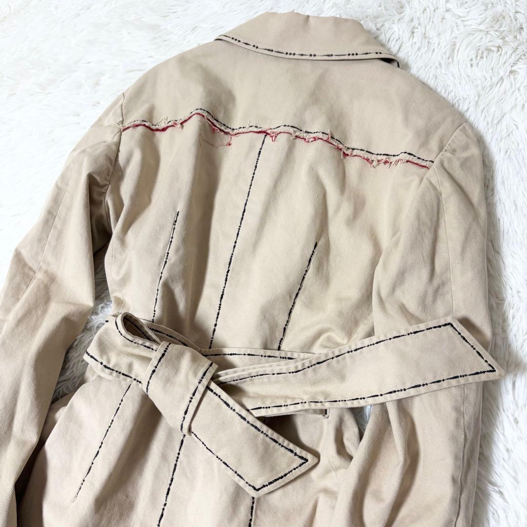 MOSCHINO CHEAP & CHIC＊ステッチデザイントレンチコート 42