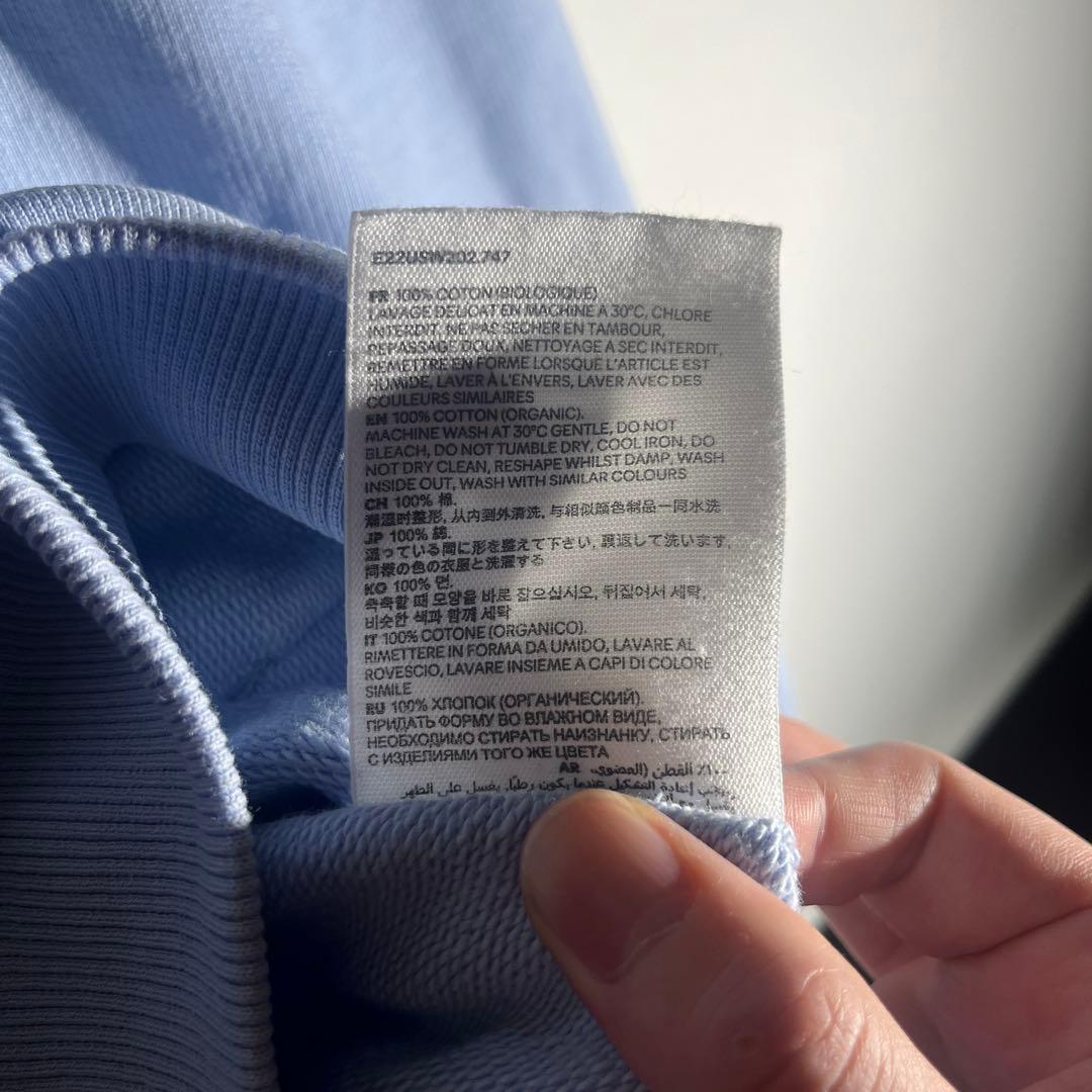 ami ライトブルー プルオーバー フーディ パーカー S