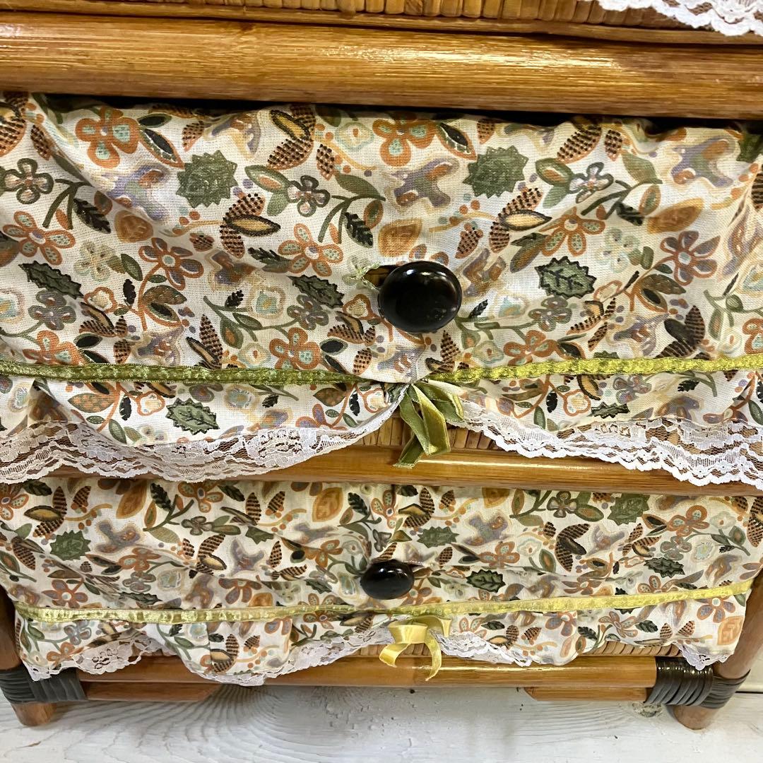 ラタンチェスト　4段