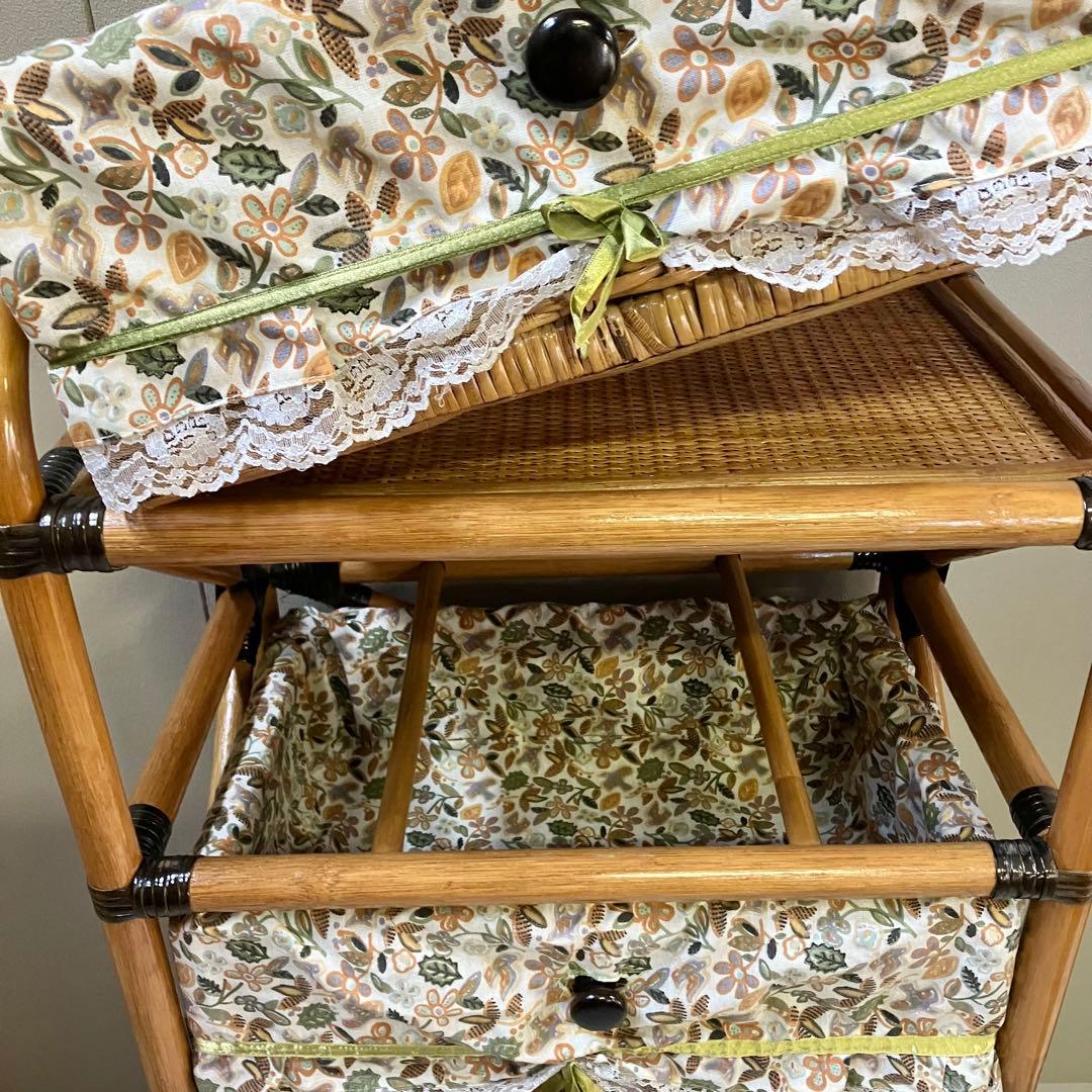 ラタンチェスト　4段