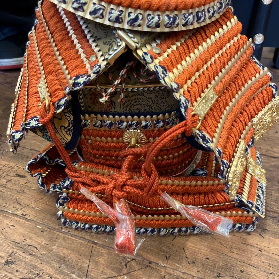 昭和レトロ 五月人形 金箔押 甲子之金 京甲冑 大鎧 鎧兜 甲冑 鎧飾り 置物