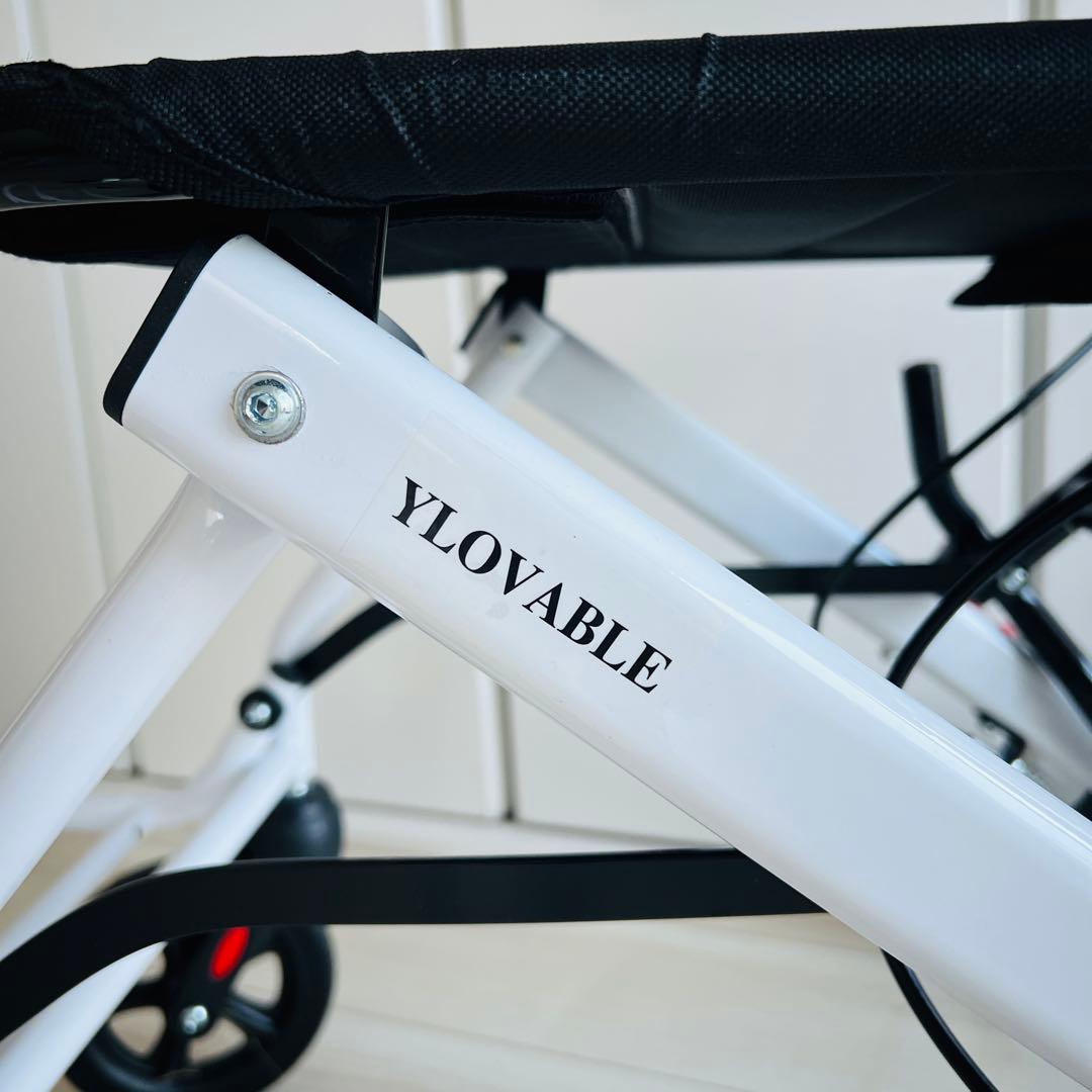 【良品】　介助式　車椅子（杖・説明書付き）／軽量