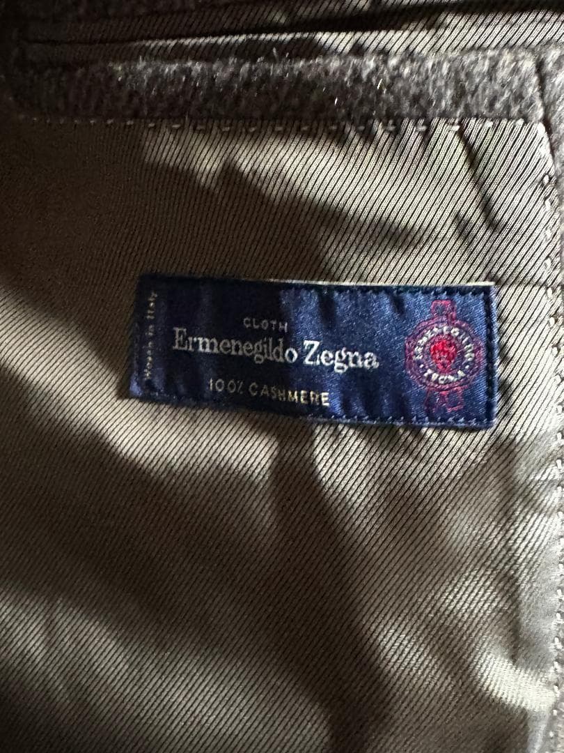 ErmenegildoZegna ゼニア カシミヤ100% チェスターコート S