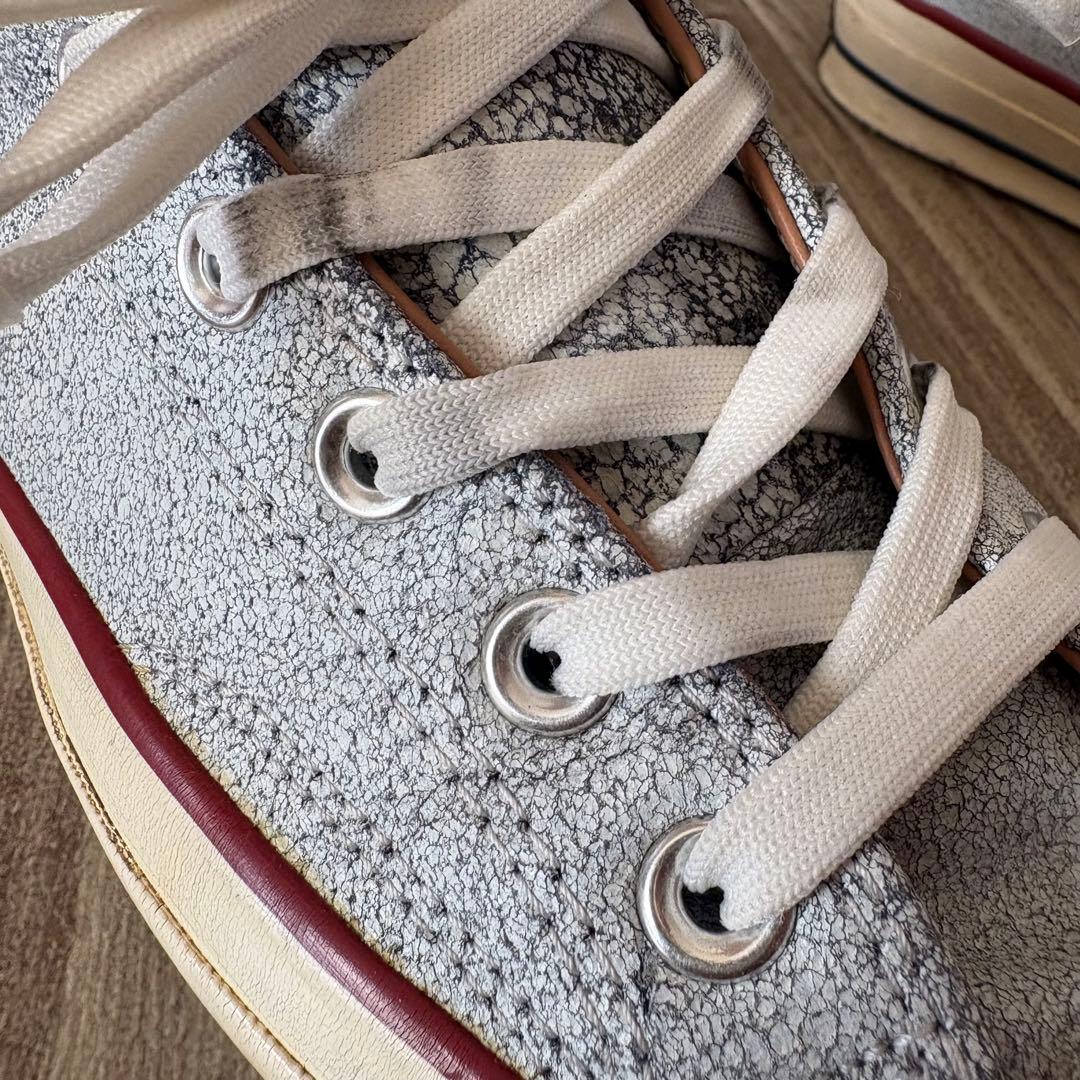 コンバース レザーチャックテイラー 26.0 クラック加工 CT70 Low