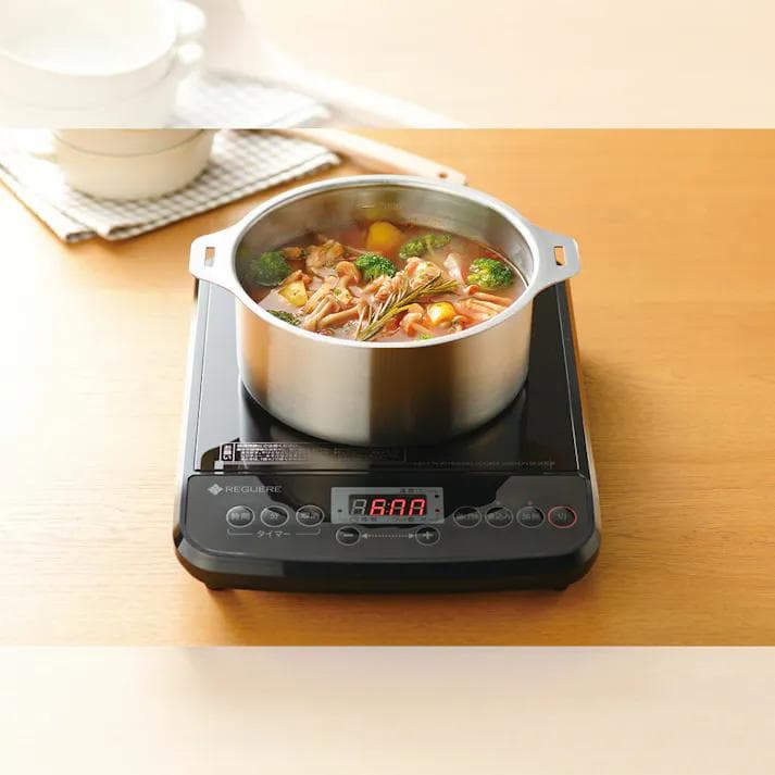 燕三 IH対応ハンドル着脱式鍋4点セット 蒸し台＆中かご付 EM-033