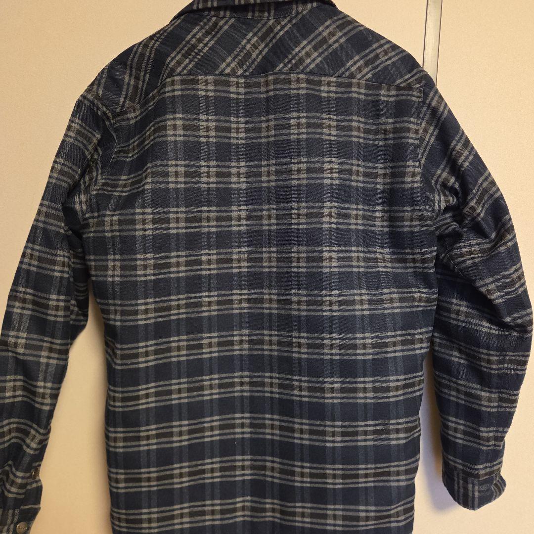 美品　BLUCO キルティングシャツ ネイビー OL-046