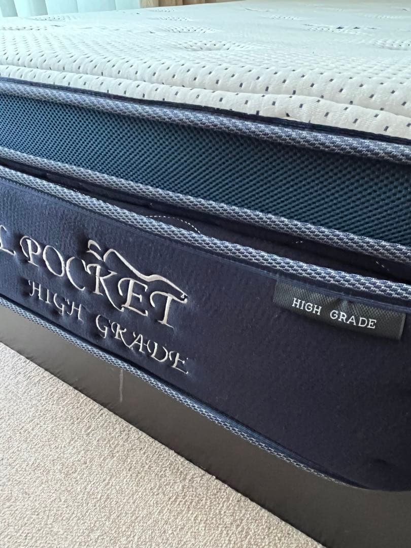 値下げ！ハイグレード！ニトリマットレスN-sleepクイーン　デュアルPシルキー