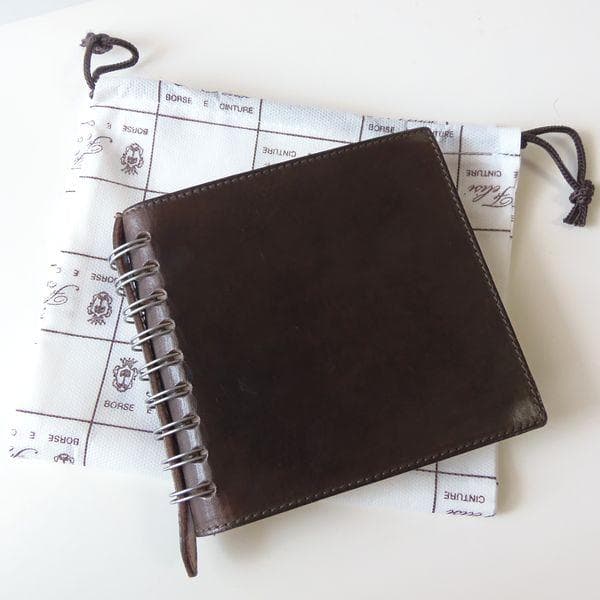 未使用 フェリージ ノート＆レザーカバー 455/A ダークブラウン