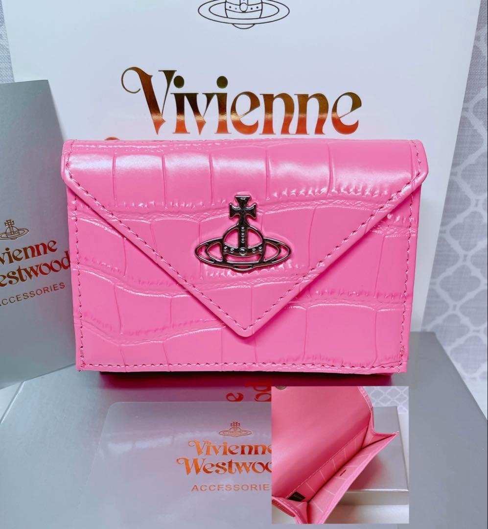 新作✨️【内柄も素敵☆最新】Vivienne Westwood 三折財布 ピンク