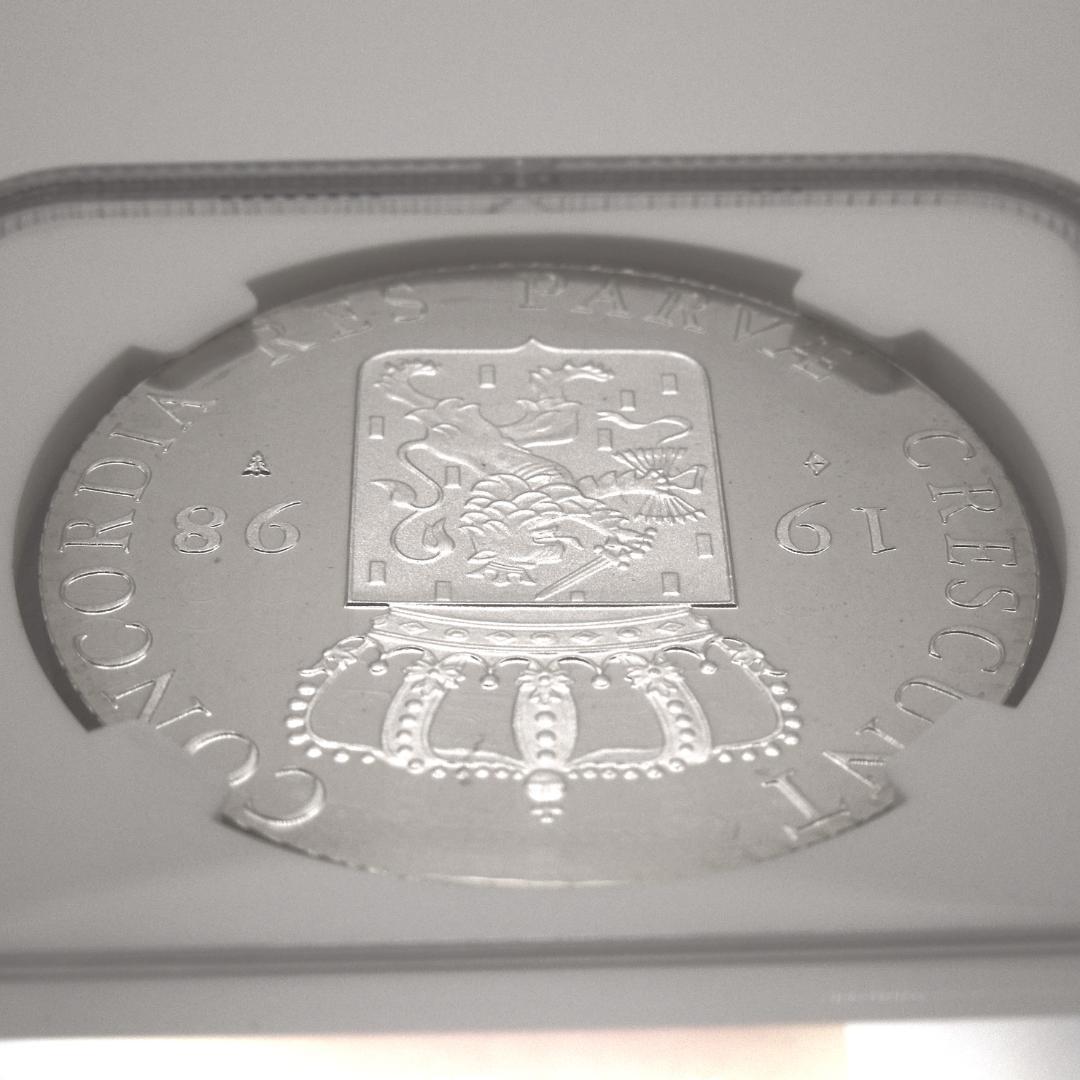 【世界に4枚】1998年 オランダ ダカット 銀貨 NGC PF68 UCAM