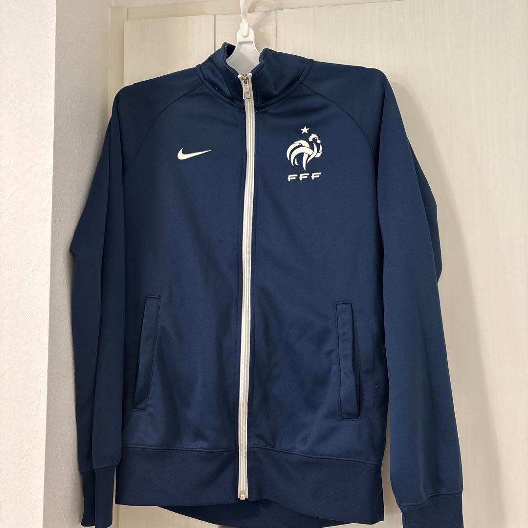 Nike ネイビー ジャージ　フランス代表　ジャケット　トラック　アンセム