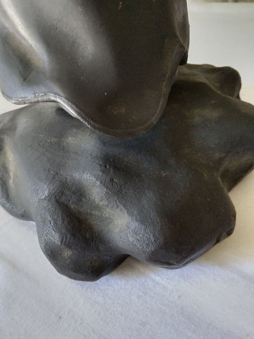 江戸時代-銀象嵌出山釈迦像-青銅製