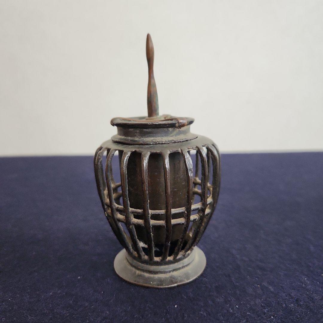 古銅の燭台‥江戸時代‥金工