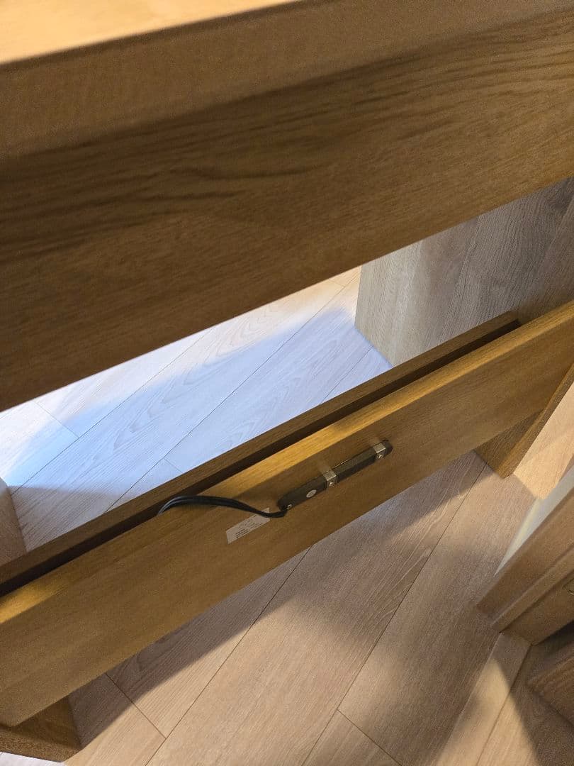 大川家具　LANE (レーン) デスク75 オーク 北欧風 リビングデスク 国産