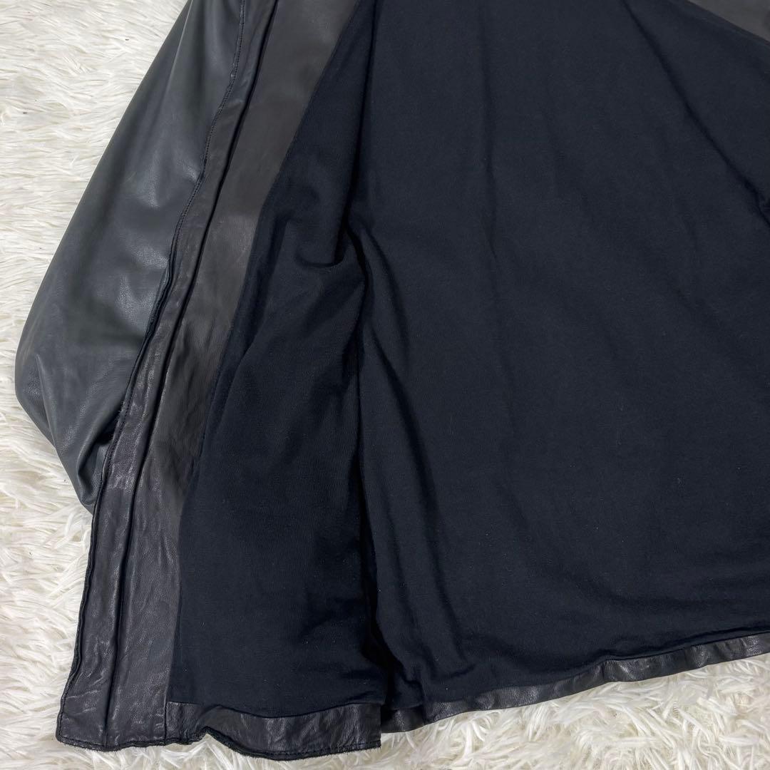 Sisii シシ ライダース ウォッシャブル レザージャケット ブラック S