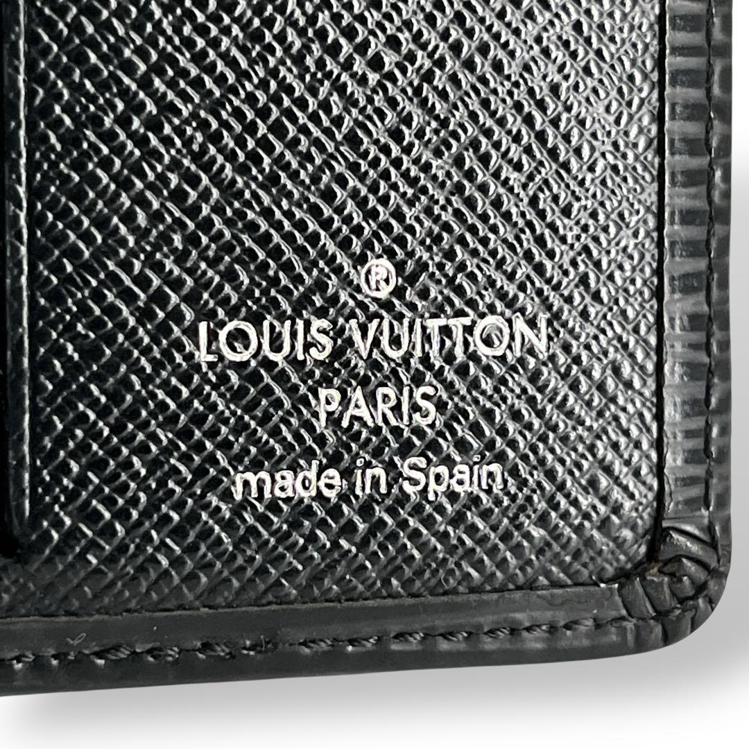 ルイヴィトン　二つ折り財布　お札入れ　ポルトビエ6 カルトクレディ　エピ　ロゴ