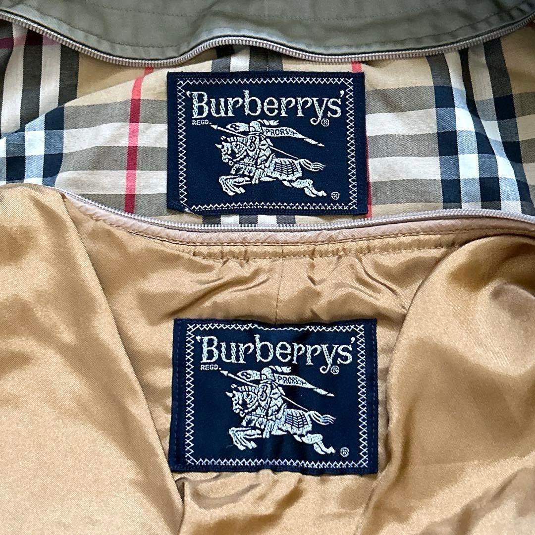 ケイ227様バーバリー ステンカラーコート カーキ ライナー ノバチェック XL