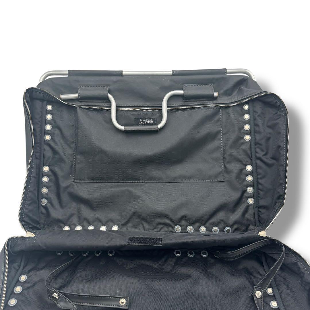 ジャンポールゴルチェ　パイプ　パイプフレーム メタルハンドル　ブラック　黒