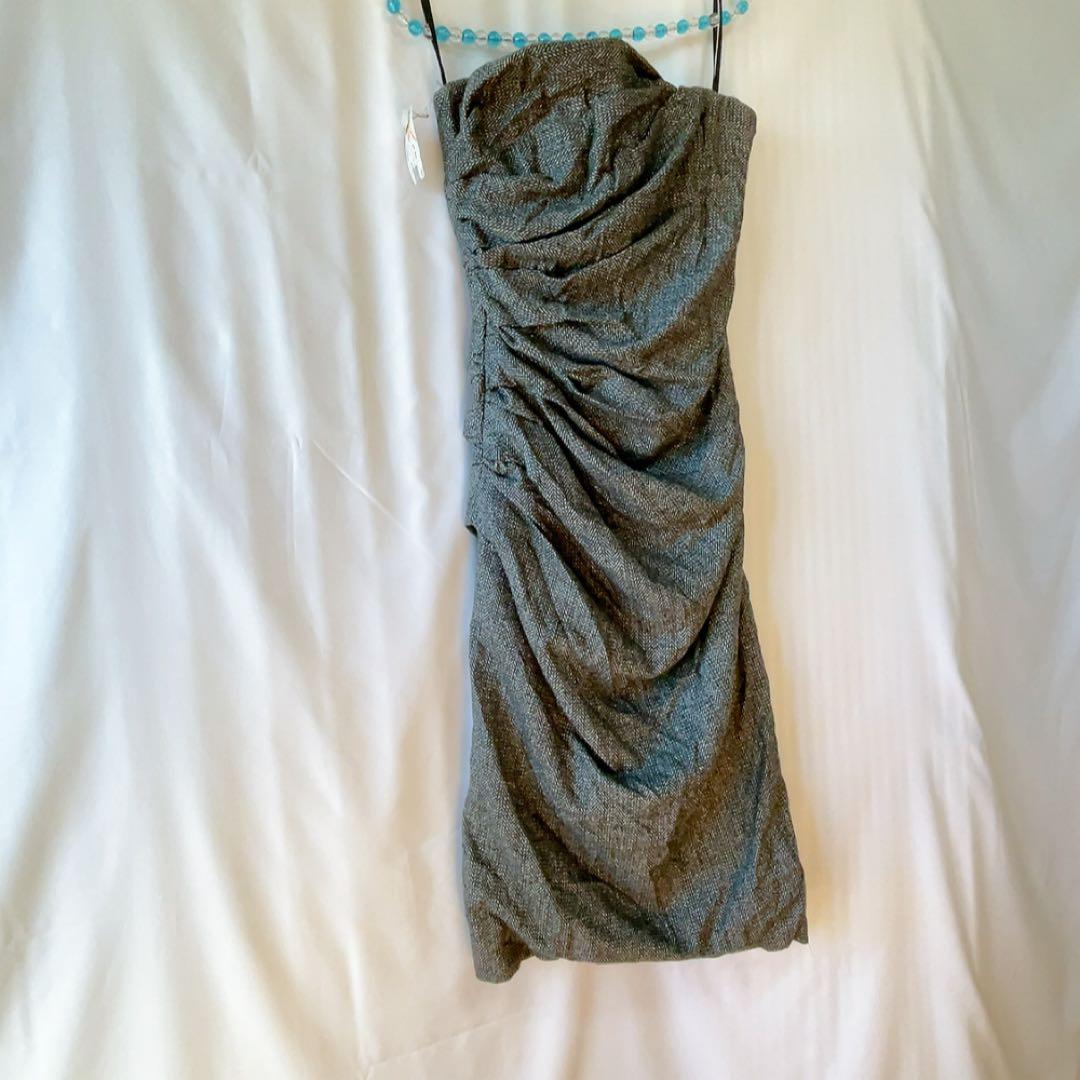 レア✨D&G ドレープデザイン スリップドレス 【XS】海外輸入古着　1点もの