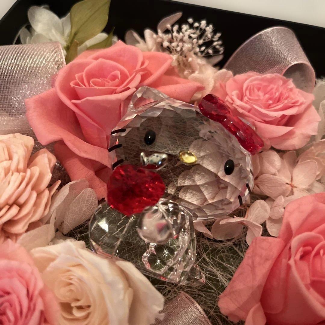 【8日まで‼️】SWAROVSKI キティ 赤りんご 置物