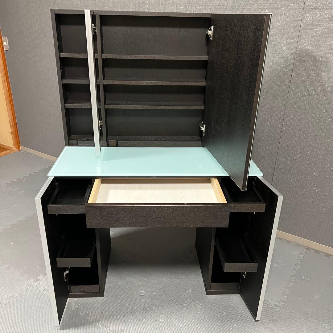 定価166,780円 IDC大塚家具　三面鏡　ドレッサー　松永家具