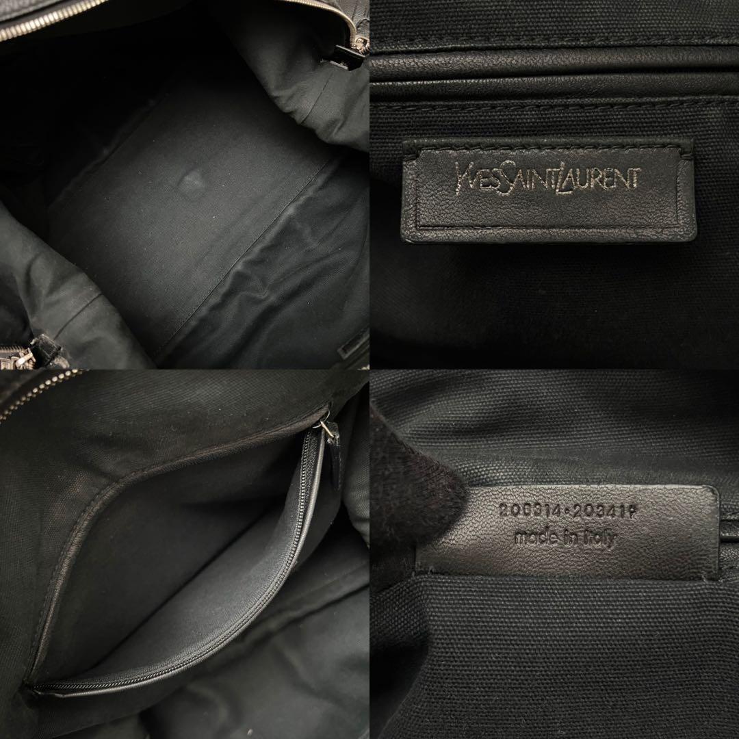 ◇レア極美品◇イヴサンローラン　イージー　ヴィンテージボストン　レザー×パテント