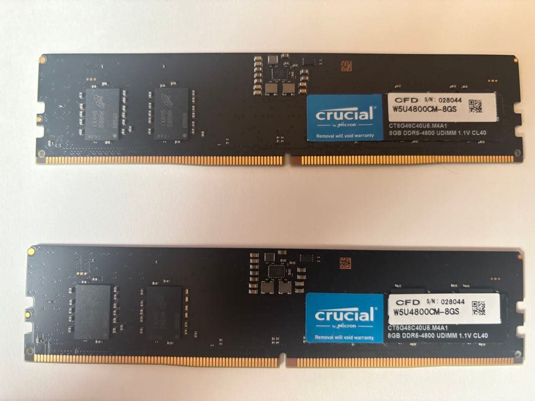 crucial W5U4800CM-8G 8GB DDR5メモリー