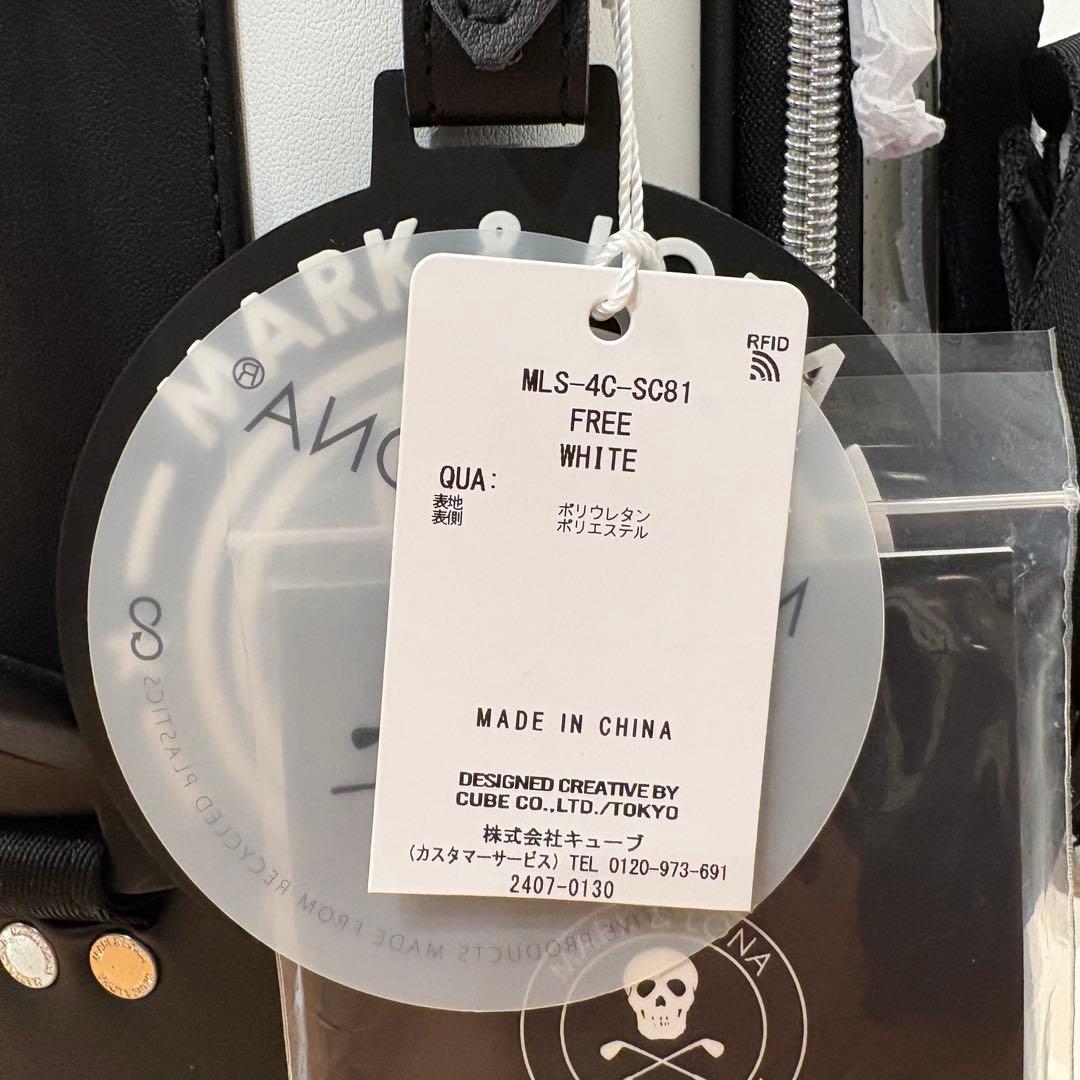 【新品】MARK & LONA GOLF キャディバッグ　ホワイト　9型