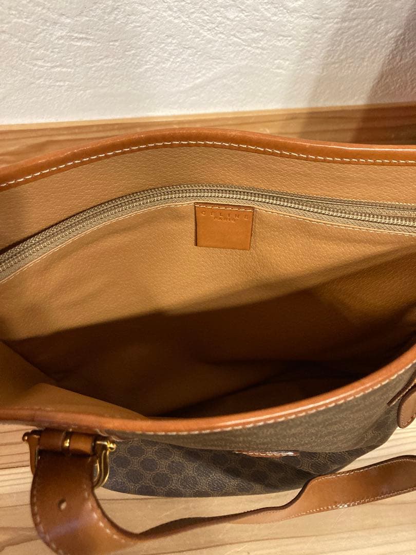 W*!様 CELINE セリーヌ マカダム トートバッグ レザー