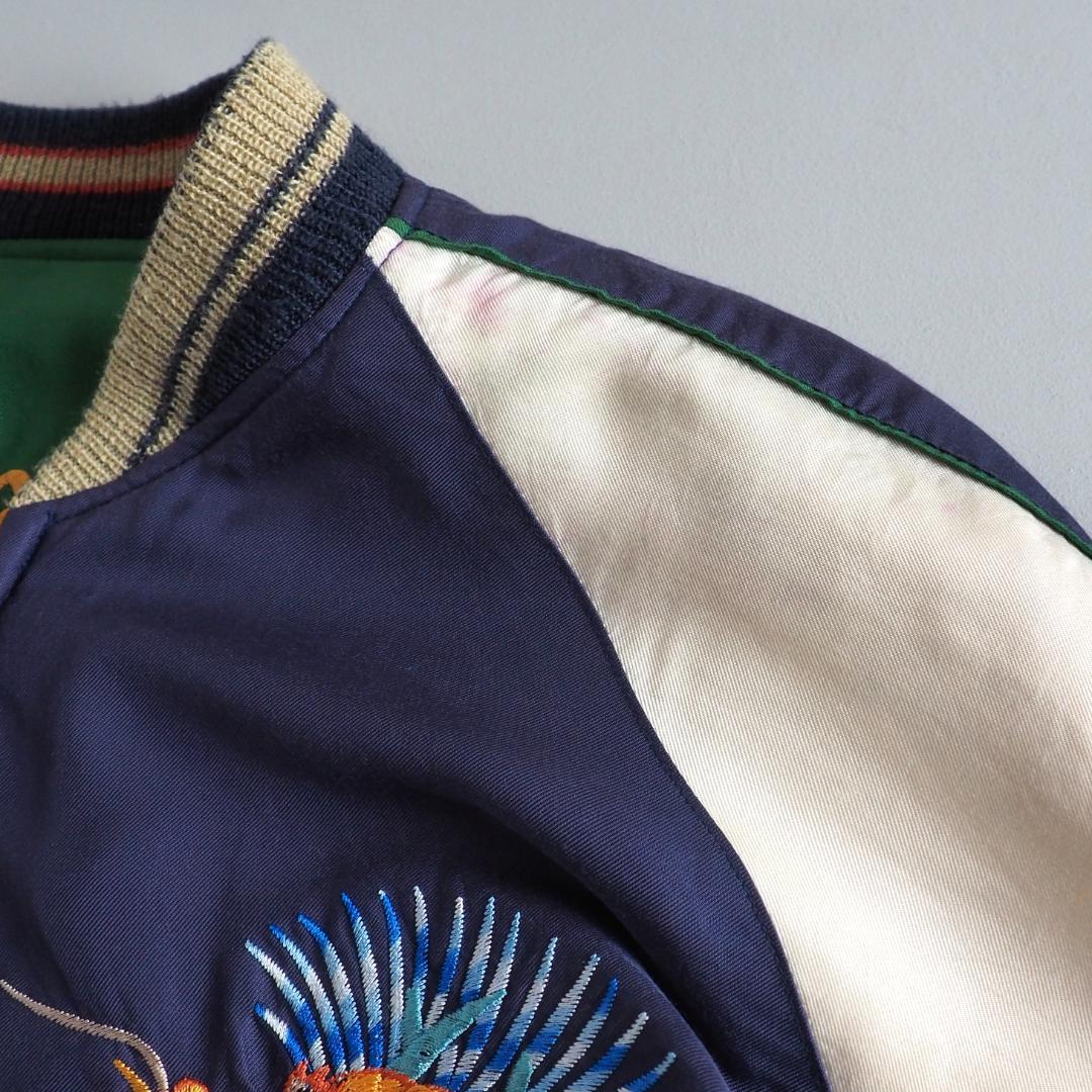 テーラー東洋　スカジャン　リバーシブルジャケット　鷹　日本地図