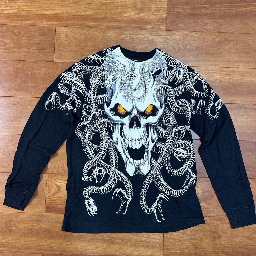 LIQUID BLUE スカル 蛇 長袖カットソー メデューサ リキッドブルー
