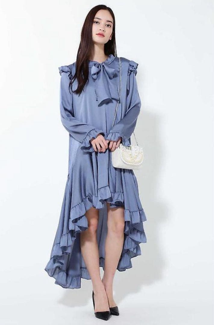 美品sister jane（シスタージェーン）長袖 ボウタイ ワンピース ドレス