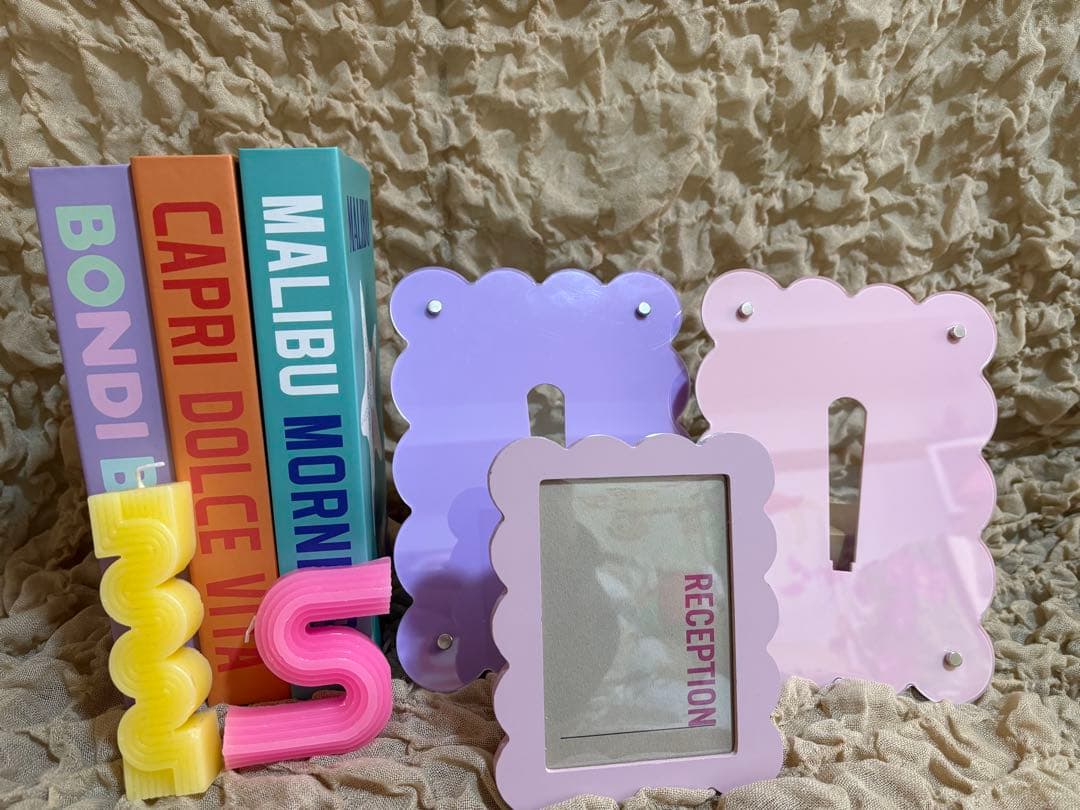 結婚式 ウェルカムスペース 装飾 韓国風 フォトフレーム キャンドルフルーツ