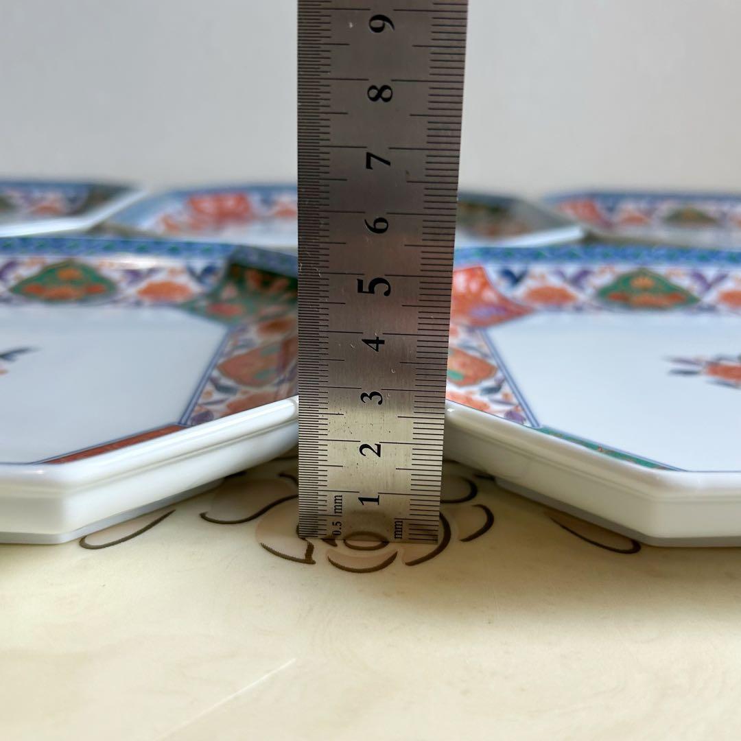 三洋陶器　龍峰窯　金彩古伊万里　和皿揃　5枚セット　中皿　八角皿　色絵　盛皿大皿