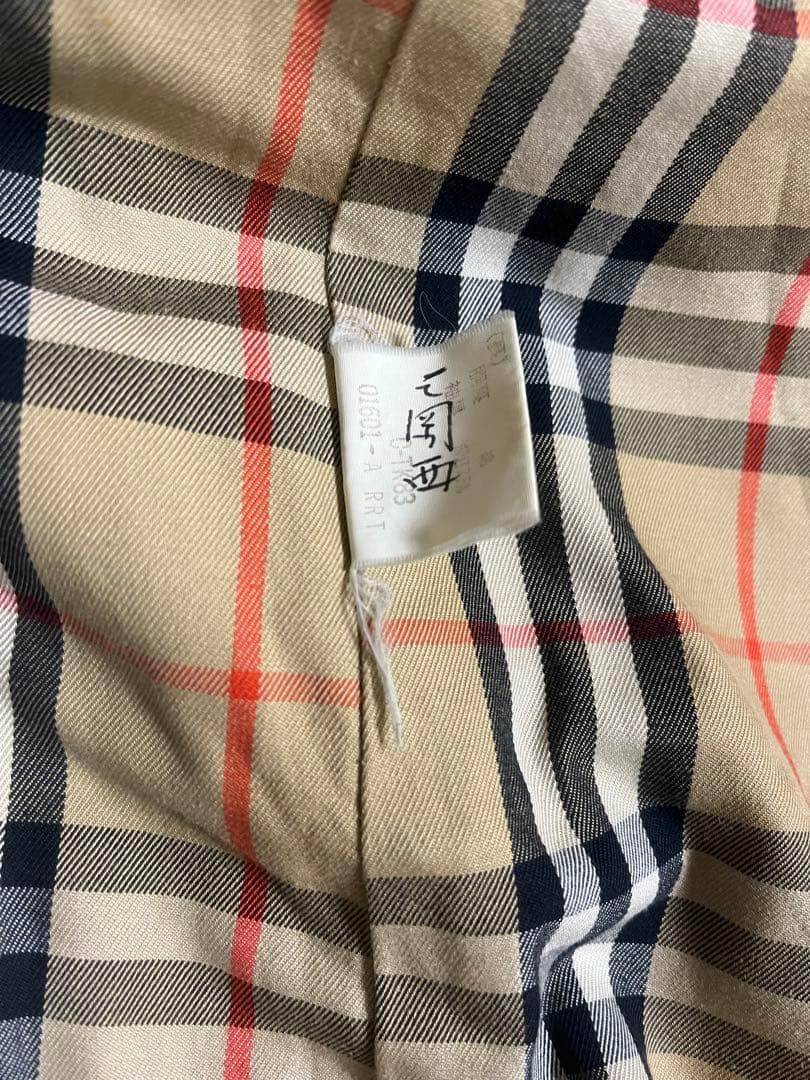 バーバリー　Burberrys トレンチコートノバチェック ダブルブレスト